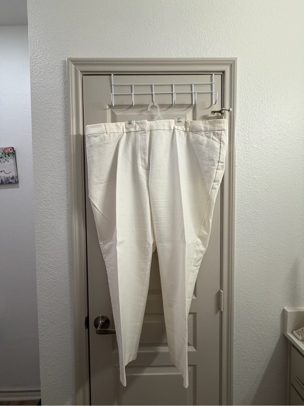 Liz Claiborne Men's Cream Dress Pants - Tailored Straight Cut